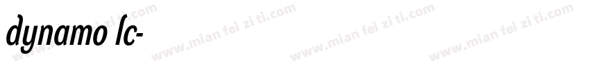 dynamo lc字体转换